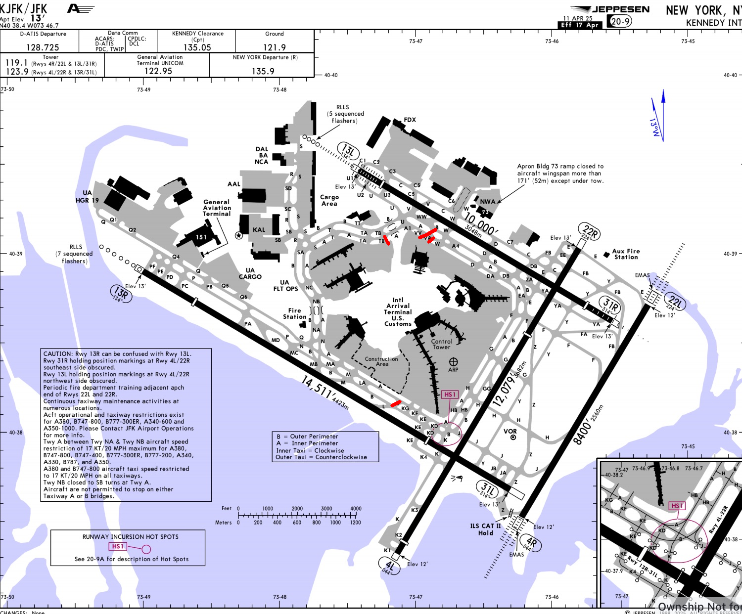 KJFK TWY closures